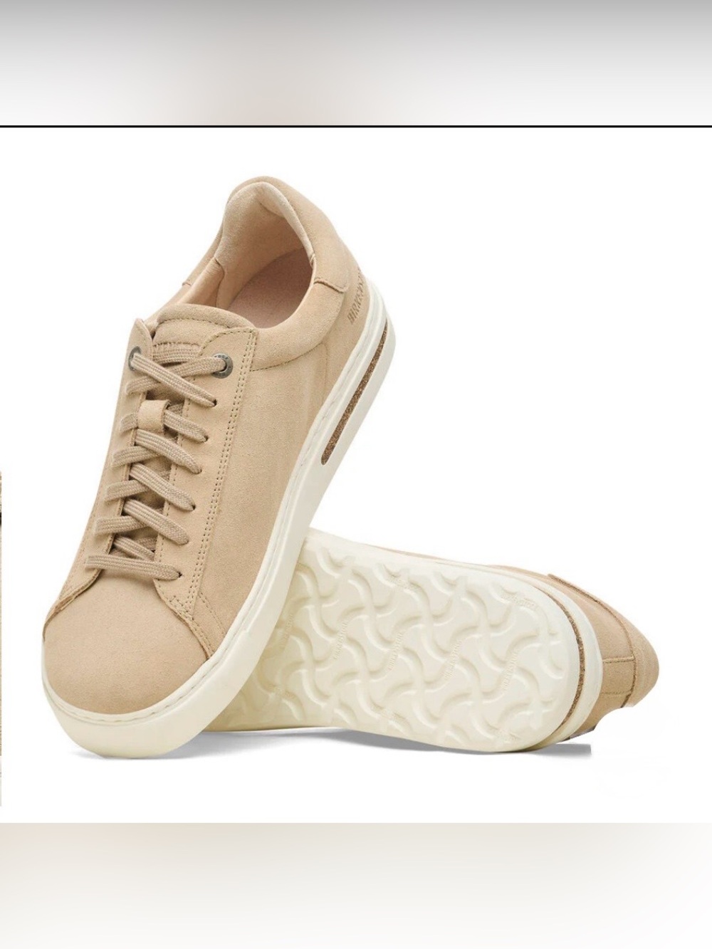 Birkenstock Bend Low Suede Leather Sandcastle Tan Sneaker, Size 39/ US8, NWT